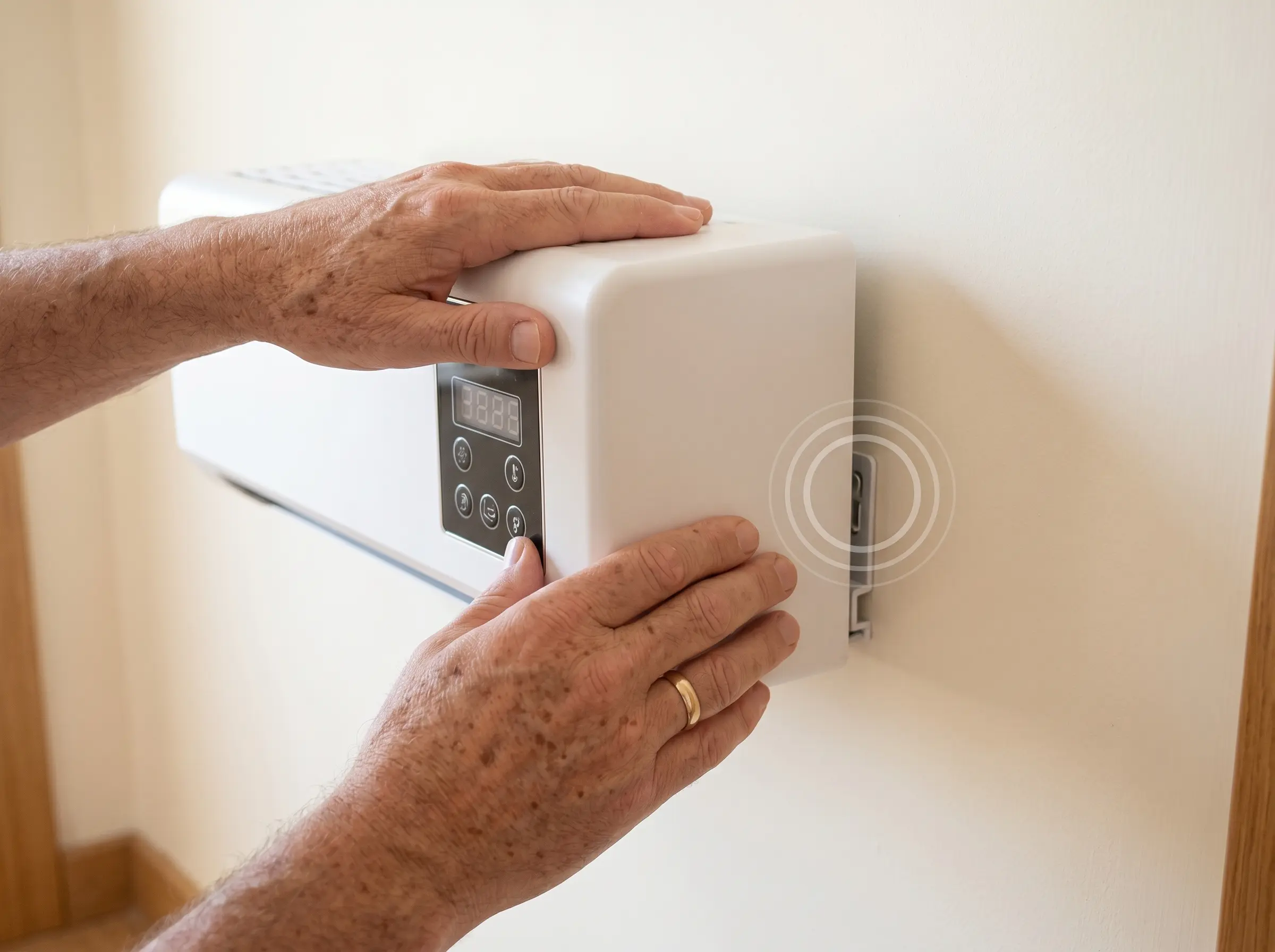 Fixer l'Coolizi au mur — sans perçage, sans installateur
